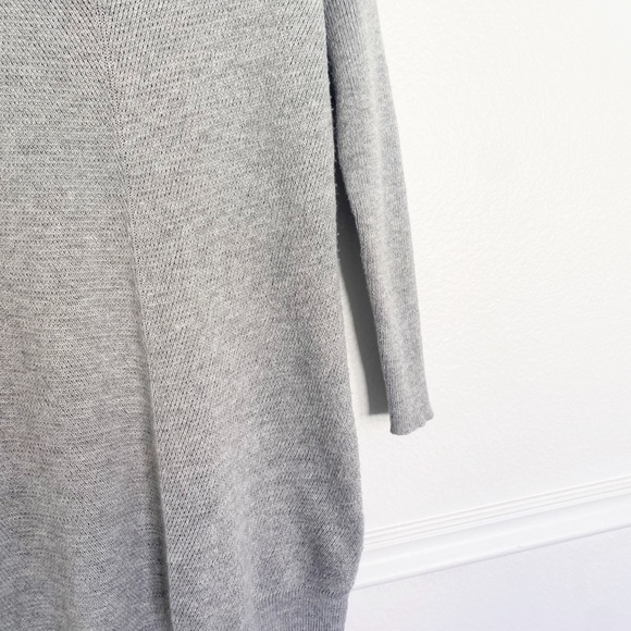 Lulu's Tea Reader Light Grey Sweater Dress Small - Picture 4 of 9